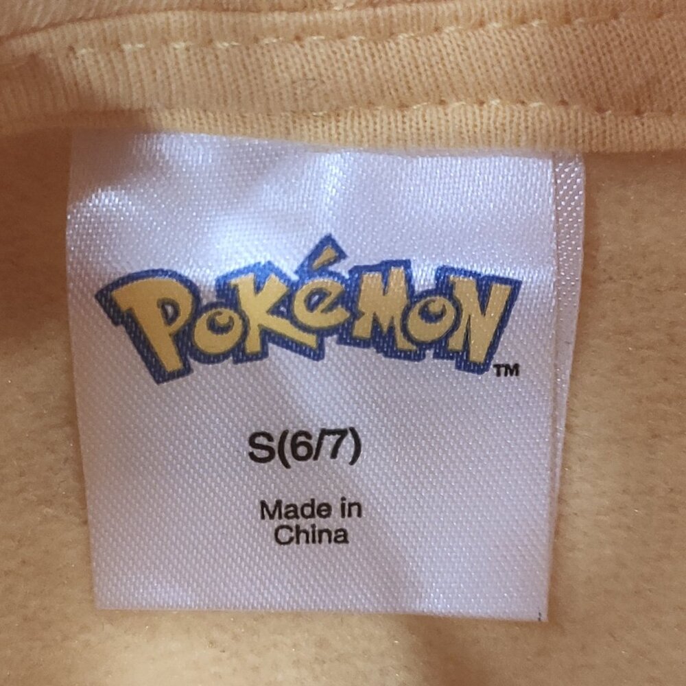 Pokemon Pikachu Hoodie Sweatshirt Yellow New with Tags NWT Size XS/S/L - Picture 10 of 15